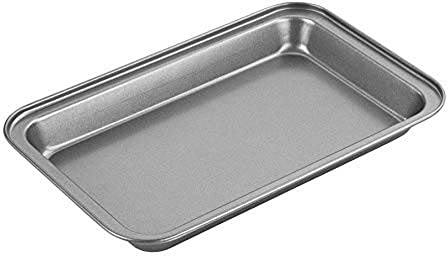 Chef Aid Moule à Brownie Antiadhésif 23 x 13 x 3 cm – Plaque de Cuisson en Acier au Carbone – Cuisson Uniforme et Démoulage Facile – Idéal pour Gâteaux, Quiches, Gratins et Pâtisseries Maison