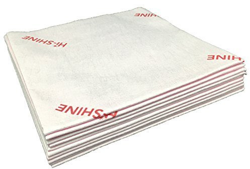 Abbey Hi-Shine Next Generation Microfibre Cleaning Cloth 10 Pack Colour Coded (Pink)