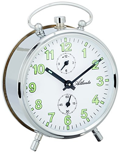 Atlanta Mechanical Wecker Analog silber 1063-19