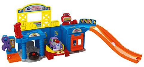 VTech - Tut Tut Bolides, Atelier SOS Réparations avec Voiture Marvin Super Tuning, Garage Voitures Enfant, 5 Zones Magiques, Cadeau Garçon et Fille de 1 an à 5 Ans - Contenu en Français