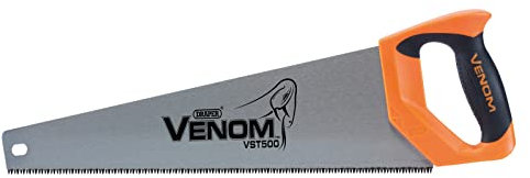 Draper 82201 Venom First Fix Venom Triple Ground 8PPI Handsaw, 500 mm Blade Length