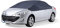Cartrend 70338 Half car cover New Generation, weatherproof, size S, polyester blue, for VW Polo and similar models