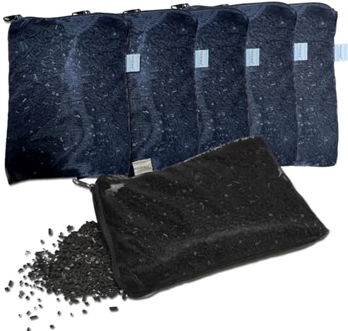 Aquapapa 6 Lbs Activated Charcoal in 6 Media Bags Aquarium Fish Pond Canister Pellets Air Filter AC x6