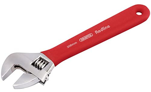 Draper Redline 67590 Verstellbarer Schraubenschlüssel, weicher Griff, 200 mm
