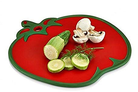 Maya Professional Tools 041350 Cutting Board Tomato Non-slip, Red, Green