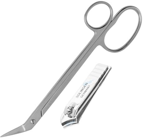 Ynr Tijeras Uñas Dedo + Clippers Extra Largo Llegar Mango Tijeras Kelly Acero Quirúrgico Inoxidable Pedicura Pedicura Ce