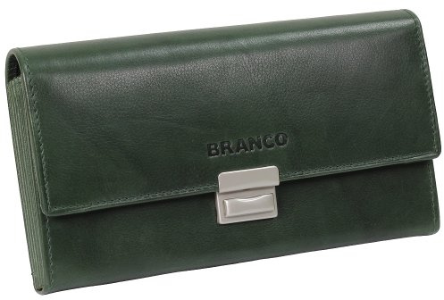 Ledershop24 Branco Kellnerbörse Kellnergeldbeutel Servicegeldbörse Taxibörse Grün Leder