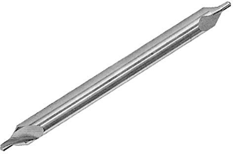 HHIP 5000-0041#6 Taladro central y avellanador de acero de alta velocidad, diámetro de taladro de 1,27 cm, diámetro de cuerpo de 1,27 cm, aceite de 10,16 cm