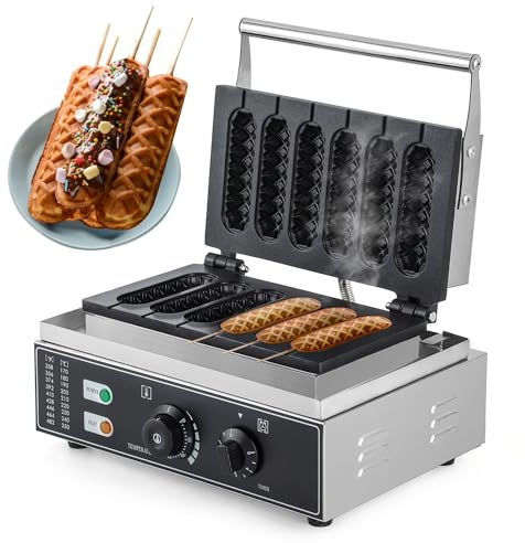 Crispy machine French Hot Dog Stick Hot Dogs machine Lolly gaufrier à Gaufres Baker fer à repasser