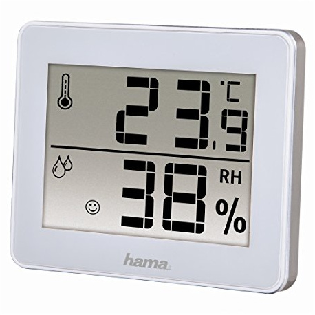 Hama th-130 – Wetterstation (Monochrom, CR2025, weiß)