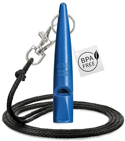 ACME Hundepfeife No. 211,5 + GRATIS Pfeifenband - Das Original aus England - laut und weitreichend (Snorkel Blue)