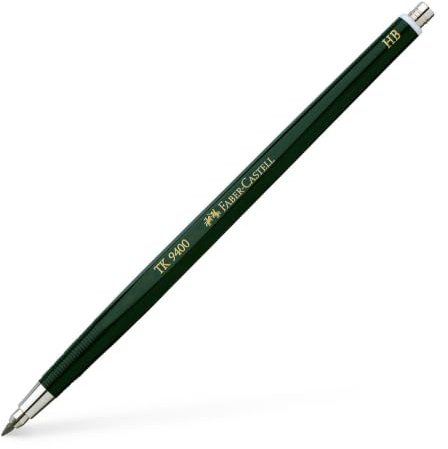 Faber-Castell - Crayon à mine rétractable TK 9400, mine de 2 mm, HB