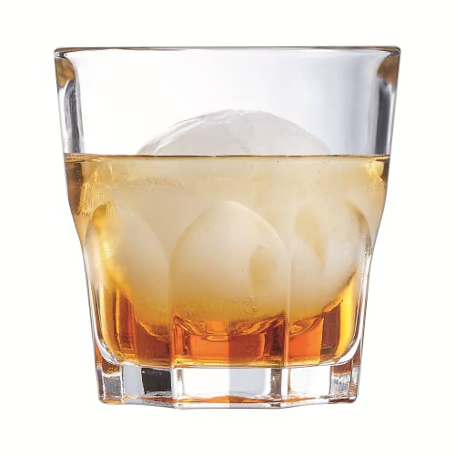 Arcoroc - Collezione Granity - 6 bicchieri bassi in vetro temperato impilabili da 16 cl - Uso professionale - Estremamente resistenti - Imballaggio rinforzato, adatto alla vendita online