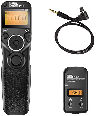 Pixel TW-283/N3 LCD Wireless Shutter Release Timer Remote Control for Canon 7D Series, 5D Series, 50D, 40D, 30D, 10D