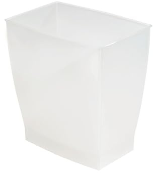 iDesign 11 liter spa rektangulär soptunna, frost