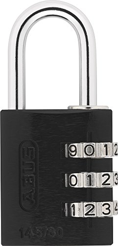 Padlock Combination Aluminum 40mm Black