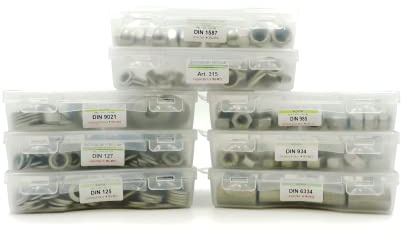Set Sechskantmuttern Edelstahl A2 DIN 934 Mutten M3 bis M12 Set 305 Teile