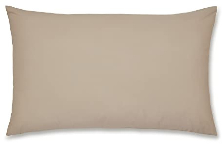 Catherine Lansfield Easy Iron Percale Standard Pillowcase Pair Natural