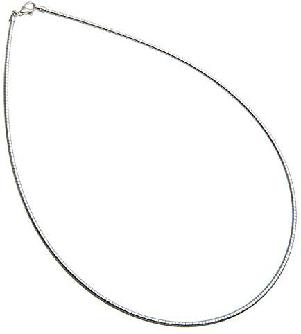 Omega Halsreifen 1,8mm Durchmesser - 925 Sterling Silber, Länge frei wählbar 38-55cm