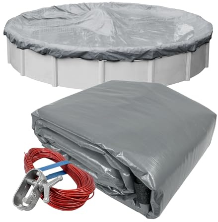 Robelle 3012-4 Pool Cover for Winter, Ultra, 12 ft Above Ground Pools