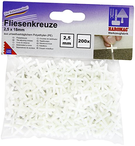 Haromac Fliesenkreuze, 2,5 x 18 mm, 200 Stück im Beutel, 06200025SB