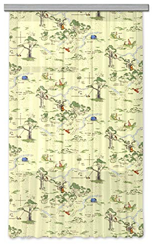 AG Design Disney Winnie Puuh und Seine Freunde Kinderzimmer 140 x 245 cm Gardinen 1 Teil | FCSL 7139