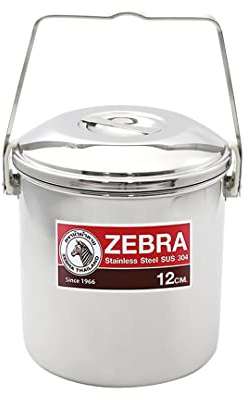 Zebra Loop Handle Pot Stainless Steel (10 cm)