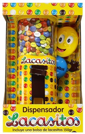 Distributeur de gragées colorées au chocolat - 190 gr.
