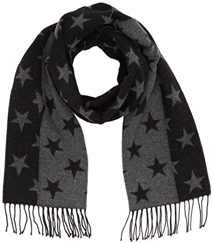 GANT Herren O. Star Woven Scarf Schal, Schwarz (Black 5), One Size