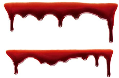 easydruck24de Aufkleber 2 Stk. Blut-Spur Grusel Dekoration - kfz255 | Halloween Deko für Auto Roller Motorrad, witterungsbeständig, vergilbungsfrei, UV-beständig