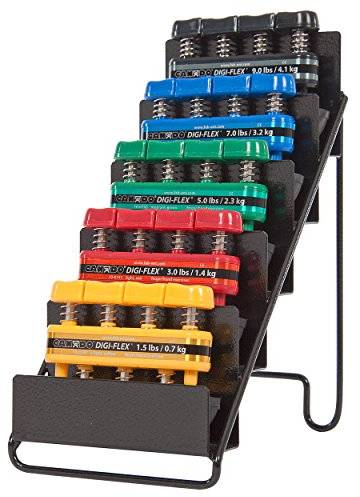 Digi-Flex Handtrainer Fingertrainer-Set 5 Stärken inkl. Aufbewahrungsdisplay