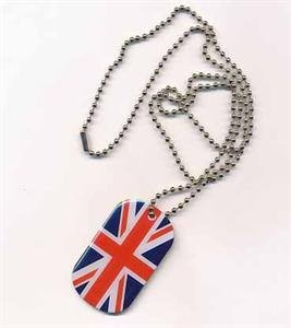 DOG TAG Großbritannien Erkennungsmarke Kette Grösse 30 x 50mm - FRIP –Versand®