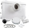 Trituratore Maceratore per WC con FILTRO Antiodore & Silenzioso Lame in Acciaio Inox - 3 allacci disponibili