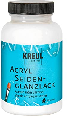 Acryl-Seiden-Glanzlack, große Dose 275ml - Klarlack - farblos - für Kinder zum Basteln (Pro Dose)