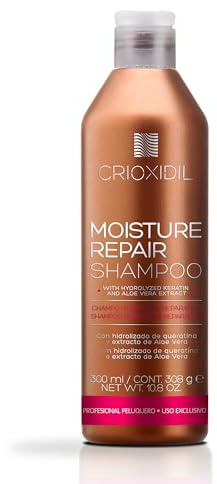 CRIOXIDIL - Champú Hidratante y Reparador - 300 ml - con Extracto de Aloe Vera y Queratina - Hidratación Profunda Cabello - Repara y Aporta Brillo al Cabello