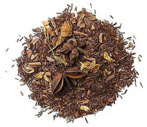 Aromas de Té - Infusión Rooibos Secreto de Oriente - Té Rooibos con Canela y Jazmín Afrodisíaco - Digestivo - Efecto Relajante - Sin Teína - Sin Gluten - 100 gr.