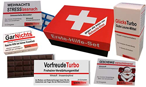 quacksalberei Erste Hilfe Set, Sanikasten Weihnachtsstress