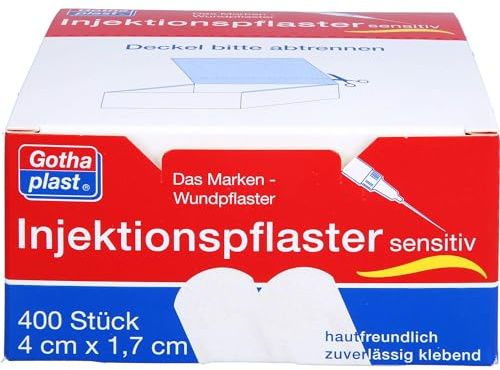 Gothaplast Injektionspflaster sensitiv 4 x 1,7 cm, 400 St. Pflaster