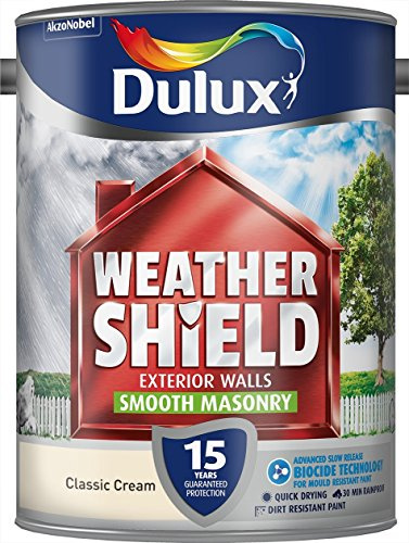 Dulux Weathershield Smooth Masonry Paint - Classic Cream - 5L