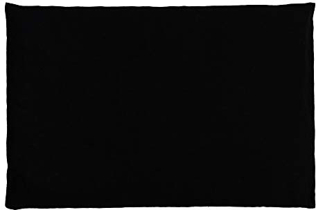 Coussin aux graines de lin - noir - 30x20cm - Coussin thermique - Bouillotte chaude ou froide - Coussin aux graines