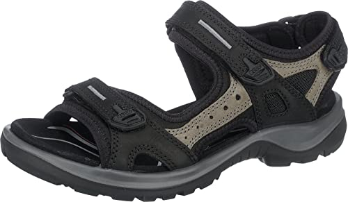 ECCO Offroad dam Sandaler, Svart mol svart, 41 EU