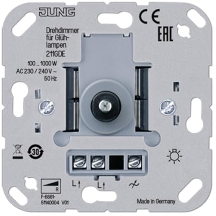 Jung 211GDE Drehdimmer mit Funkempfaenger