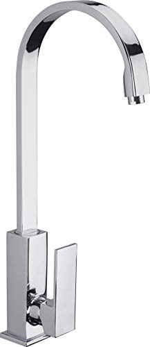 Cornat Spültisch-Einhebelarmatur Kelu - Hochwertiger Messingkörper - verchromt - Hoher & schwenkbarer Auslauf / Hochdruck-Armatur / Küchenarmatur / Wasserhahn / KEL5