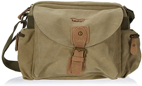 Kalahari Molopo K-41i Canvas Schultertasche für kleine bis mittelre Kameras Khaki