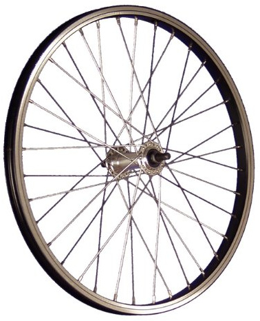 20 Pouces Roue Avant vélo Aluminium 406-19 Black Noir/Argent
