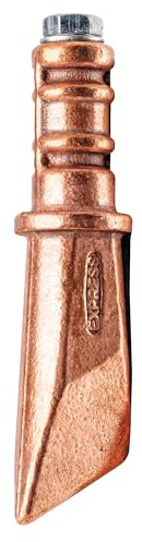 Lötkolben Set - Lötlampe mit Piezozündung - Dachrinnen Lötset - Schweißbrenner - Lötzubehör - Kupferspitze für Eisen Art. 2648 - Gewicht: 330 g - Abmessungen der Spitze 33 x 3mm - EXPRESS