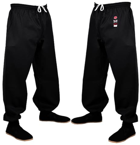 MAR | Kung Fu Trousers, Kung Fu Pants, Tai Chi Pants Men, Tai Chi Trousers; Kung Fu Suit, Kung Fu Uniform - Unisex Polycotton Medium-Weight Fabric (8oz)