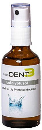 reinerDENT3 Eukalyptusöl – Finishspray für Ihre Prothese, Prothesenpflege-Öl, sorgt für frischen Atem & hygienischen Sitz Ihrer Zahnprothese