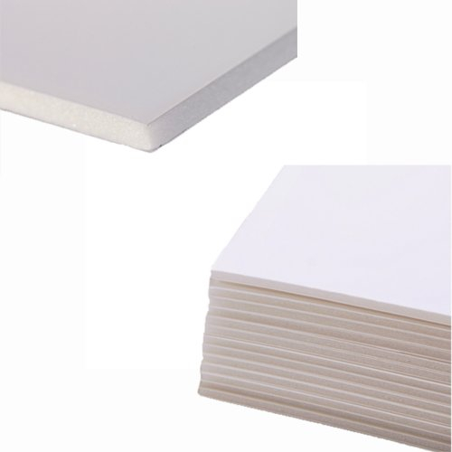 Schaumkarton, A4, 3mm, weiss, 5 Bogen [Spielzeug]