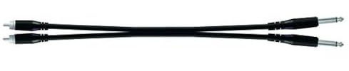 Proel BULK555LU3 - Cavo audio professionale con connessioni 2 x Jack Mono 6.3mm a 2 x RCA. (BULK555LU3)